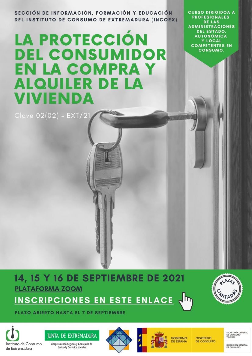 CURSO ONLINE LA PROTECCIÓN DEL CONSUMIDOR EN LA COMPRA Y ALQUILER DE LA VIVIENDA