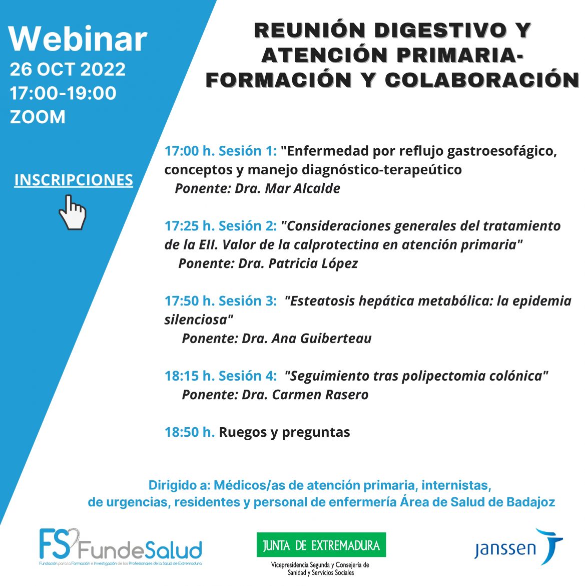 REUNIÓN DIGESTIVO Y ATENCIÓN PRIMARIA. FORMACIÓN Y COLABORACIÓN
