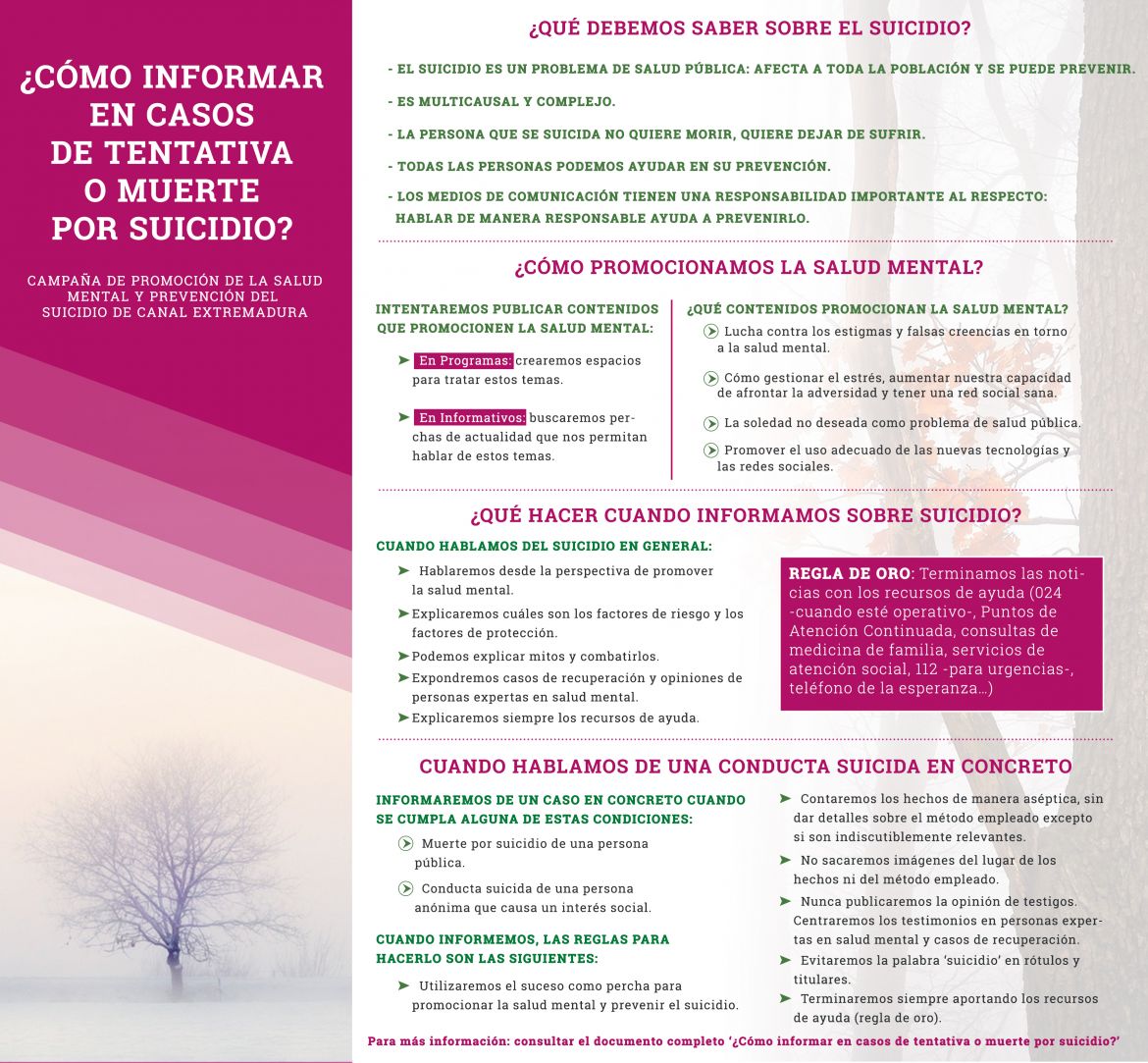 El equipo de Canal Extremadura recibe formación en prevención del suicidio