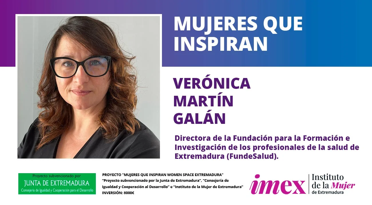 La Directora Gerente de FundeSalud, Verónica Martín, forma parte de las MUJERES QUE INSPIRAN de Women Space Extremadura
